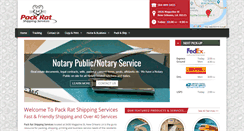 Desktop Screenshot of packratshipping.com