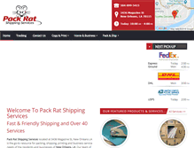 Tablet Screenshot of packratshipping.com
